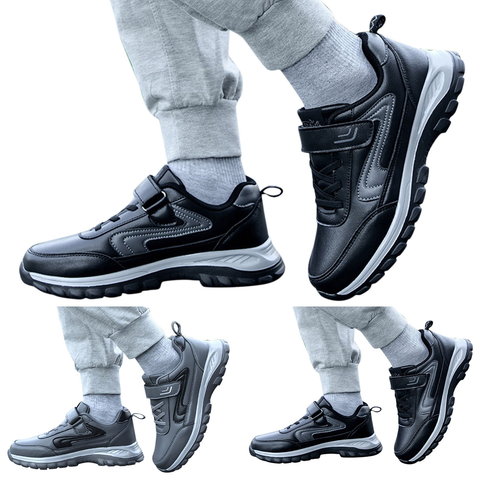 PMUYBHF Mens Gym Sneakers Running Shoes for Men Wide Fashion