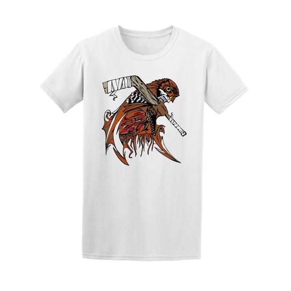 Tough Hockey Goalie Owl Tee Men's -Image by Shutterstock
