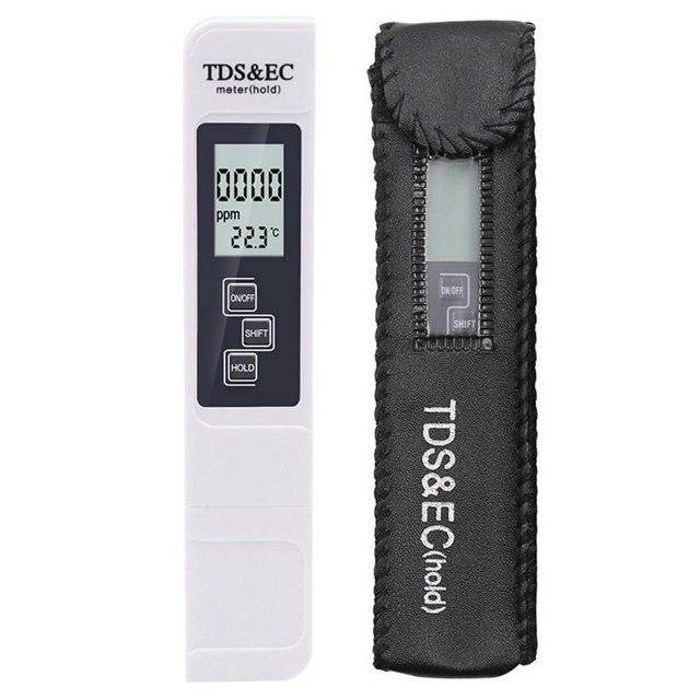 CUITING3 in1 Testeur de Qualité de l'Eau Numérique TDS EC TEMP avec Filtre Geschenk J5W1