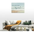 thumbnail image 4 of Large Christian Wall Art It Is Well With My Soul Pictures Wall Decor Bible Verse Canvas Painting Print Modern Home Decor Artworks Framed for Living Room Bathroom Master Bedroom Sign Church 16"x12", 4 of 6