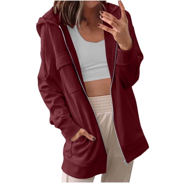 Moda mujer manga larga sólido otoño Casual abrigo blusa Top Pompotops qwe16173