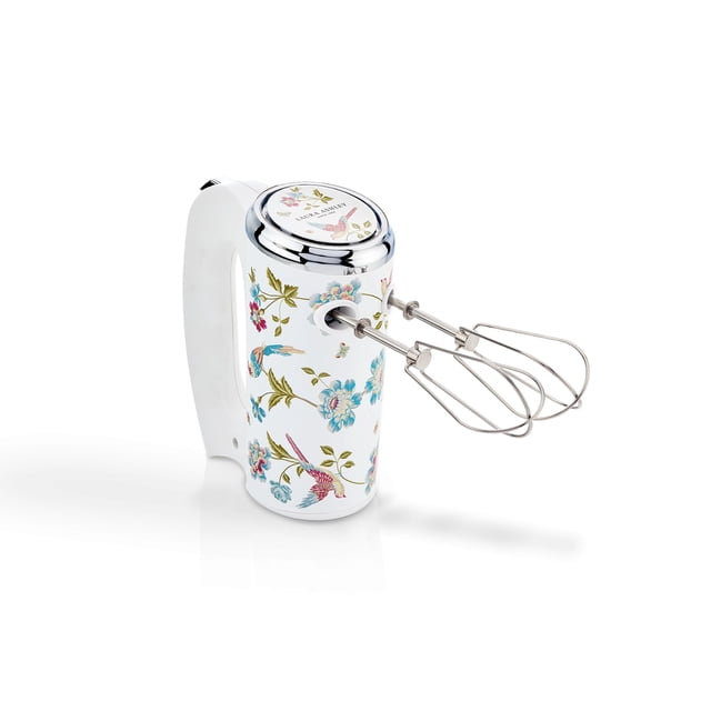 Laura Ashley Hand Mixer Electric Handheld 200W - Hand Held Electric Whisk with 5 Variable Speeds - Hand Mixers with Durable Stainless Steel Beaters -