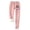 Pink 03, variant on DeHolifer Women Sweatpants Sherpa Lined Drawstring Elastic Waisted Letter Printed Trousers Winter Warm Fleece Athletic Joggers with Pockets Dark Gray XL