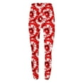 thumbnail image 5 of lcziwo Butt Lifting Leggings for Women Milk Silk Soft Stretch Workout Leggings Tie Dye Prints Tummy Control Yoga Pants Full Length Tights Red XL,, 5 of 6