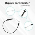 thumbnail image 3 of Front Left Interior Door Handle to Latch Cable Compatible with Honda Accord LX EX DX Hybrid 4Dr 2.4L 3.0L 2003-2007 Replace#: 72171-SDA-A02, 3 of 7