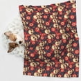 thumbnail image 6 of Pofeuu record Skull rock Print Puppy Blanket,Dog Blankets,Pet Blanket Cozy Cat Blankets for Indoor Cats, Fuzzy Pet Blanket for Kitten Doggy Dog Blankets-Large, 6 of 8