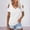 White, variant on Women's Cold Shoulder V Neck TShirt Open Shoulder Loose Fit Summer Top Casual Solid Color Fashion Blouse Soft Lightweight Relaxed Tee Trendy Shoulder Cutout Stylish Shirt