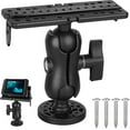 thumbnail image 1 of Fish Finder Mount Base, Universal Mounting Plate, Fish Finder Bracket, Fish Finder Holder, 360 Adjustable Fish Finder Rack, 1 of 5