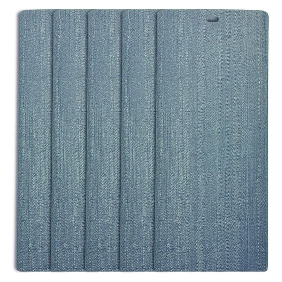 Arctic Blue Vertical Blind Texture Slats Sliding Door 82.5 Qty 5 Pack