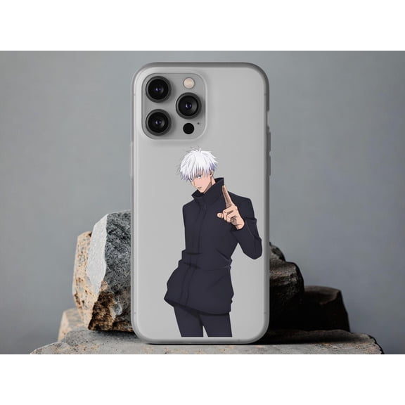 Gojo Satoru Manga Webtoon Anime Style Case Compatible with iPhone 11 12 13 14 15 16 17 Pro Max