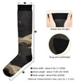 thumbnail image 3 of FORMRS Womens Knee High Socks Casual Long Thick Travel Daily Wear, 1 Pair, Retro Halloween Cat, 3 of 6