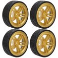 thumbnail image 3 of ANGGREK Roues et Pneus de Course RC, Pneus Stables en Plastique + Caoutchouc Wearresistance RC pour Garçons pour Roue RC 1/10 Drift pour Accessoires de Modèle de Voiture pour Hommes, 3 of 8