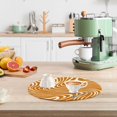 thumbnail image 6 of Trivets for Hot Dishes 15 Inches Hot Pads 3 Pcs Heat Resistant Mats for Countertop Polyester Cord Braiding Durable and Absorbent，Applicable to Kitchen Decor Optical Illusion Style, 6 of 6