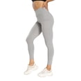 thumbnail image 4 of Lucakuins Ropa deportiva para mujer Leggings Levantamiento de glúteos Leggings de entrenamiento Cintura alta Color sólido Elástico Correr Yoga Pantalones Adelgazar Medias Pantalones Lucakuins moda, 4 of 5
