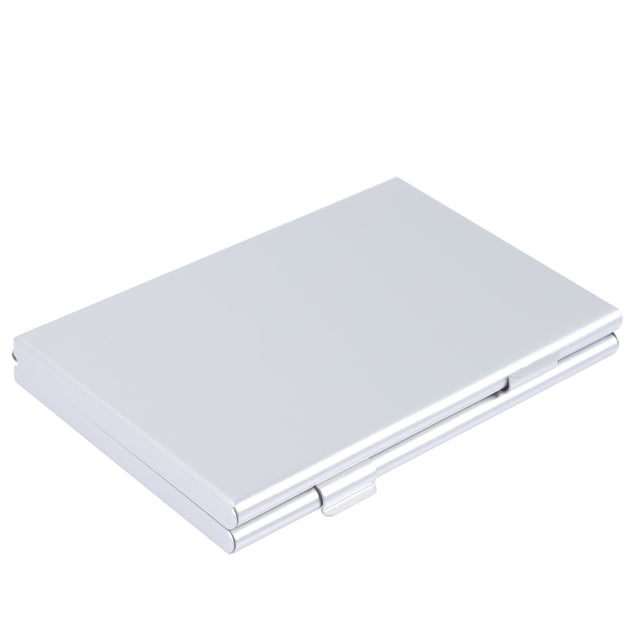 unbranded Caja Para Tarjetas Sim Y En Aluminio Con Cierre Color Plateado