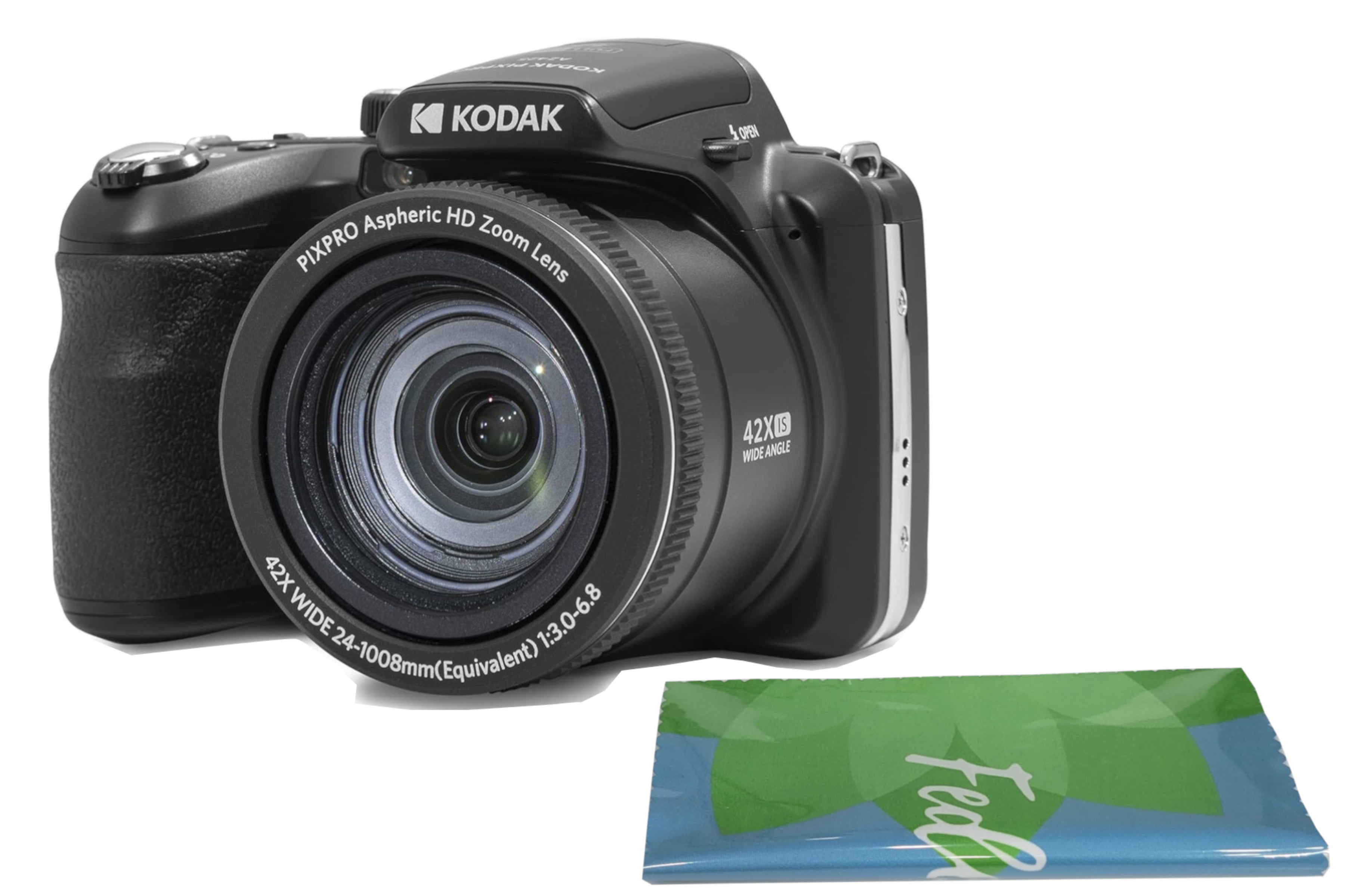 KODAK PIXPRO AZ425-BK 20MP Digital Camera 42X Optical Zoom 24mm Wide ...