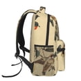 thumbnail image 3 of Zufioo Vintage Bird Print Casual Student Backpack, Adjustable Shoulder Straps Multi-Function Multi-Pocket Sports Bag Travel Backpack, Unisex-One Size, 3 of 5