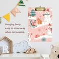 thumbnail image 4 of FORMRS Acrylic Clipboard with Low Profile Clip Standard A4 Letter Size, 12.5" x 9", Pink Christmas Snowman, 4 of 8