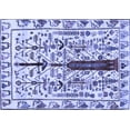 thumbnail image 1 of Ahgly Company Indoor Rectangle Abstract Blue Contemporary Area Rugs, 5' x 8', 1 of 4