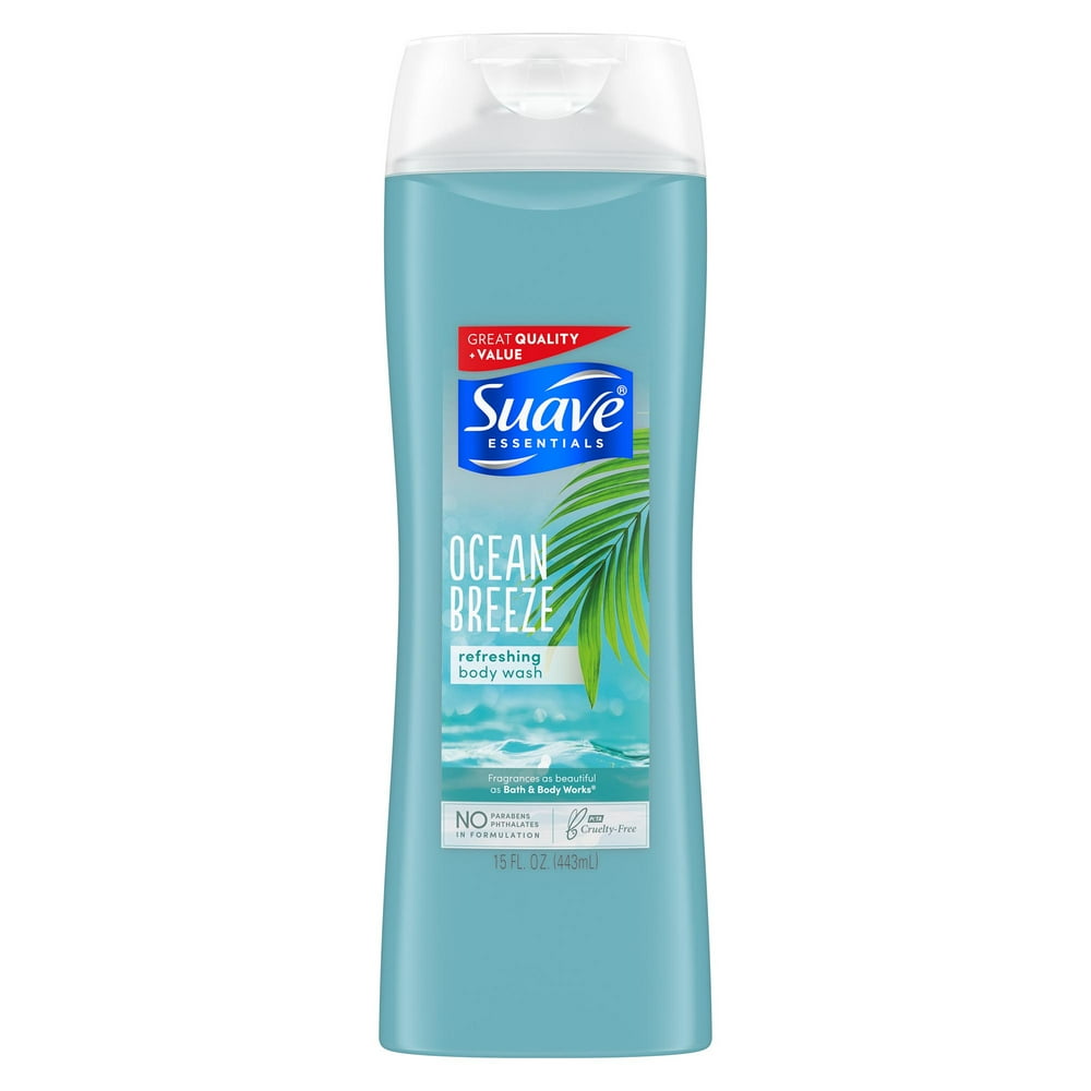 Suave Essentials Body Wash Ocean Breeze, 15 oz