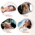 thumbnail image 7 of Unique Bargains 22 Momme Pure Silk Sleep Mask with Travel Pouch 3D Contour Adjustable Blindfold for Side Sleepers Eye Mask Locks Light for Sleeping Bean Pink, 7 of 7