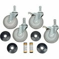 thumbnail image 2 of Nexel Stainless Steel Stem Casters - Set (4) 5"" Polyurethane (2) with Brakes 12, 2 of 3