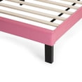 thumbnail image 5 of Modern Pink Faux Leather Tufted Twin Platform Bed, 5 of 7