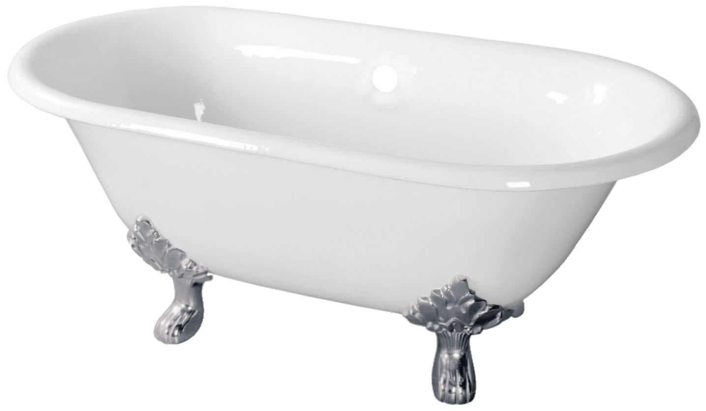 Kingston Brass Vctnd603119nc Aqua Eden 60" Clawfoot Cast Iron Tub