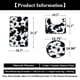 thumbnail image 4 of TITOUMI - Juego de 3 alfombrillas de baño en forma de U, con estampado de vaca lechera, suaves y absorbentes, antideslizantes, color negro, 4 of 8