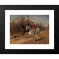 thumbnail image 2 of Julius von Blaas 14x11 Black Modern Framed Museum Art Print Titled - Ride to Parforce Hunt (1890), 2 of 5