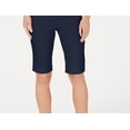 thumbnail image 3 of Charter Club Women's Pull on Bermuda Shorts Blue Size Small, 3 of 3