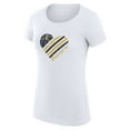 thumbnail image 2 of Women's G-III 4Her by Carl Banks White Indiana Pacers Super-Slim Fit Lightweight Heart T-Shirt, 2 of 3