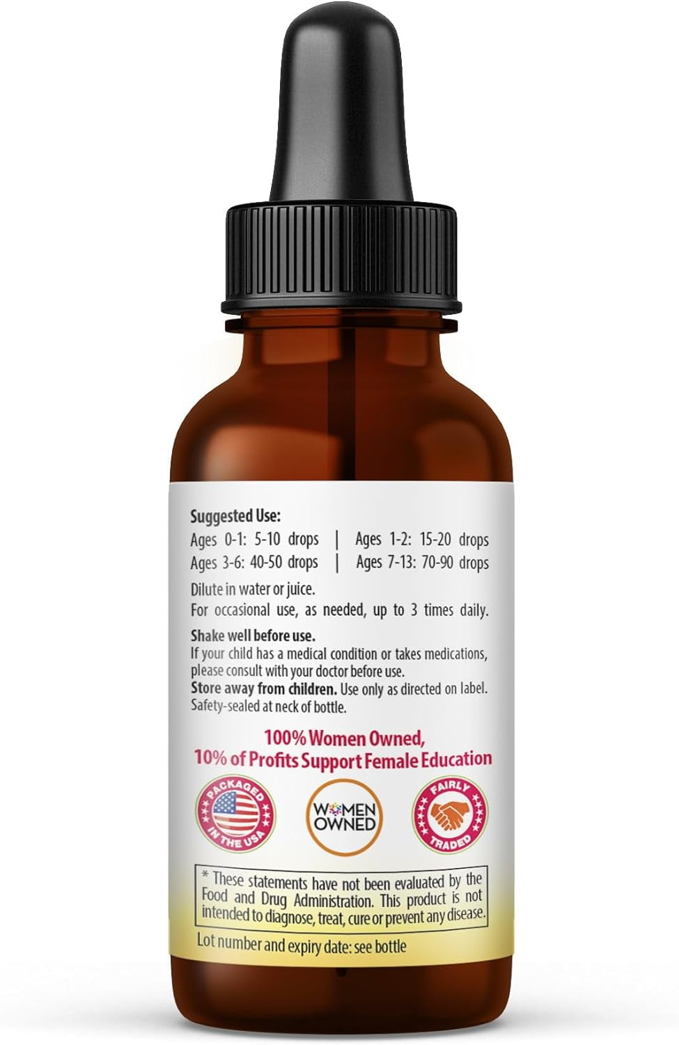 Kids Immune Support Liquid Extract Drops 1fl.oz, Turmeric, Ashwagandha for Kids, Children Immunity Booster Supplement - Herbal Goodness