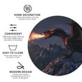 thumbnail image 3 of Gaeub Fire Breathing Dragon Twilight Print 4 Pcs Leather Coasters for Drinks ,Drink Coasters Sets,Drink Table Cup Coasters for Living Room Kitchen Coffee Decor-Round Shape, 3 of 6