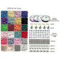 thumbnail image 2 of Perles d'Argile Plates Heishi 4285 Pcs 20 Couleurs 6Mm Perles Rondes d'Espacement en Argile, 2 of 5