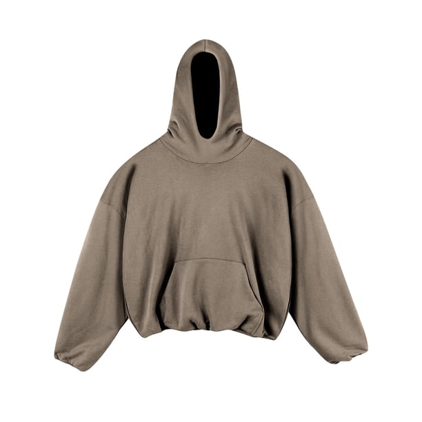 Sudadera con capucha para hombre, lisa, de manga larga, polar, de ancho corto, doble capa, estilo urbano occidental, sudadera con capucha, blusa de poliéster para hombre