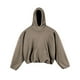 thumbnail image 1 of Sudadera con capucha para hombre, lisa, de manga larga, polar, de ancho corto, doble capa, estilo urbano occidental, sudadera con capucha, blusa de poliéster para hombre, 1 of 8