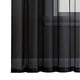 thumbnail image 2 of Sheer Curtains Living Room Rod Pocket Window Curtain Panels Bedroom Semi Sheer Voile Curtains Black (39'Wx98'L,2 Panels), 2 of 5