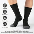 thumbnail image 4 of FLYRUN 15 Pairs Lightweight Crew Socks for Men, Breathable, Thin, 4 of 5