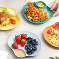 thumbnail image 7 of Queroig Dried Fruit Plate Anti-drop Shell Shape Stackable Unbreakable Exquisite Pack Food Solid Color Food Grade Supplies Cake Pan Household Stuff, 7 of 7
