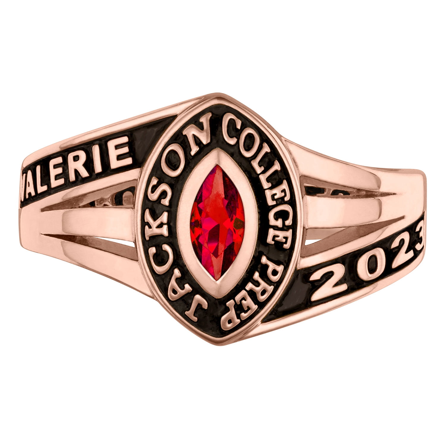 Order Now for 2025 Graduation, Freestyle Women's Marquise Stone Class Ring, Personalized, High School or College Graduation