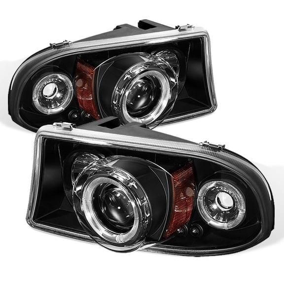 Blk 1997-2004 Dodge Dakota 98-03 Durango LED Projector Headlights Corner Signal