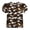 Brown, variant on Girls Camo Shirts Crew Neck Short Puff Sleeve Tee Tops Fashion Printed Summer Casual Daily Streetwear T-Shirts for Camping Hiking Activities Red 4-5 Years