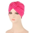 thumbnail image 3 of TODOZO Women African Turban Flower Knot Headwrap Pre Tied Bonnet Beanie Cap Headwrap Hair Loss Wrap Headband Tie Turban Ethnic Cap Turban Headwear Cover Wrap Hat Hair Cap Braids Flower Head Cancer He, 3 of 3