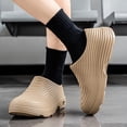 thumbnail image 2 of Chef Clogs for Men Women Nonslip Waterproof Oil-Proof Kitchen Work Shoes with Arch Support Lightweight Comfy Slip on Slides​ Khaki Size 9, 2 of 5