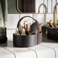 thumbnail image 1 of Linen Chest Bellwood Bathroom Caddy - Black/Walnut, 1 of 6