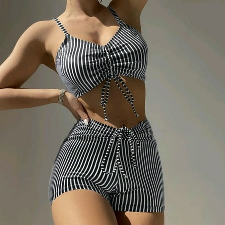 

Cathalem Swim Sports Bra Womens Swimwear Cover Ups Open Front Beach Bikini Swimsuit Kimono Cardigan Water Aerobics Swimsuits Underwear Black Small