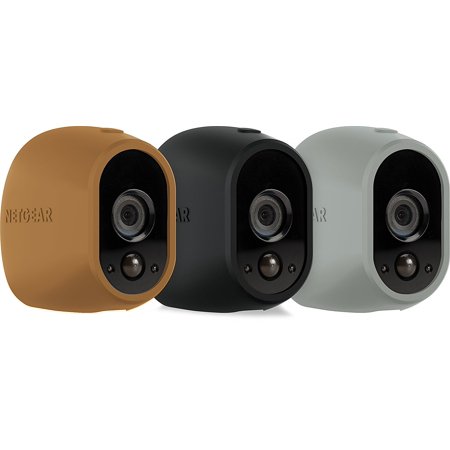 Arlo Protective Skins for Arlo Security Cameras - Set of 3 Skins - Black  Brown and Gray (Model VMA1200D)