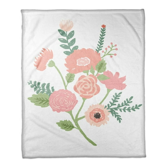 Creative Products Floral Bouquet 30x40 Throw Blanket