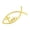 Gold, variant on Fish Badge Adhesive Metal Decal 3D Car Fish Decal Sticker for Car Window Christian Fish Emblems Sticker